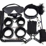 Kit bondage color negro 10 piezas